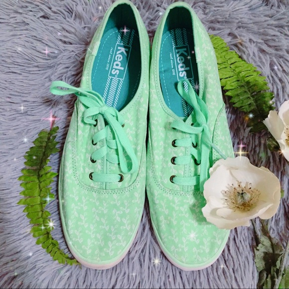 mint green keds shoes